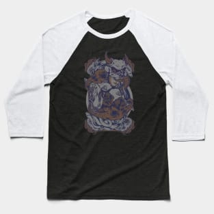 Lady skull Baseball T-Shirt